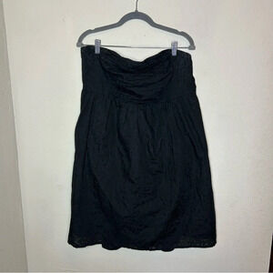 Torrid Black Strapless Babydoll Style Dress Size 18